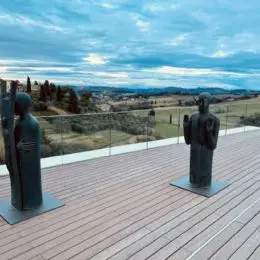 estatuas de terraza panorámica